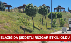 Elazığ’da Şiddetli Rüzgar Etkili Oldu