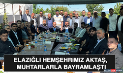 Elazığlı Hemşehrimiz Aktaş, Muhtarlarla Bayramlaştı