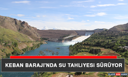 Keban Barajı'nda Su Tahliyesi Sürüyor