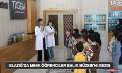 Elazığ'da Minik Öğrenciler Balık Müzesi'ni Gezdi