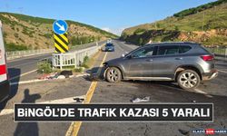 Bingöl’de Trafik Kazası 5 Yaralı