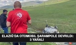 Elazığ’da Otomobil Şarampole Devrildi: 3 Yaralı