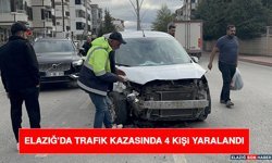 Elazığ'da Trafik Kazasında 4 Kişi Yaralandı