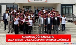 Keban'da Öğrencilere Seza Çimento Elazığspor Forması Dağıtıldı