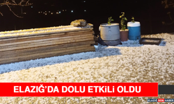 Elazığ’da Dolu Etkili Oldu