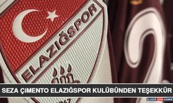 Seza Çimento Elazığspor Kulübünden Teşekkür