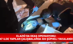 Elazığ’da DEAŞ Operasyonu: 47 İlde Yapılan Çalışmalarda 324 Şüpheli Yakalandı