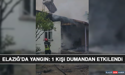 Elazığ'da Yangın: 1 Kişi Dumandan Etkilendi