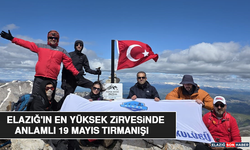 Elazığ'ın En Yüksek Zirvesinde Anlamlı 19 Mayıs Tırmanışı
