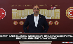 AK Parti Elazığ Milletvekili Ejder Açıkkapı: Gençliğe Yapılan Her Yatırım, Türkiye’nin Geleceğine Yapılan Yatırımdır