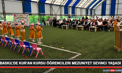 Baskil’de Kur’an Kursu Öğrencileri Mezuniyet Sevinci Yaşadı