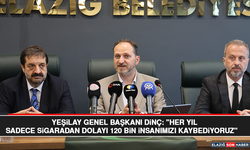 Yeşilay Genel Başkanı Dinç: "Her Yıl Sadece Sigaradan Dolayı 120 Bin İnsanımızı Kaybediyoruz"