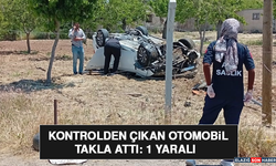 Kontrolden Çıkan Otomobil Takla Attı: 1 Yaralı