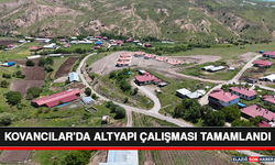 Kovancılar'da Altyapı Çalışması Tamamlandı