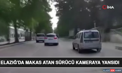 Elazığ'da Makas Atan Sürücü Kameraya Yansıdı
