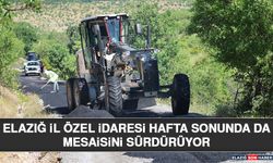 Elazığ İl Özel İdaresi Hafta Sonunda da Mesaisini Sürdürüyor