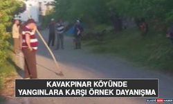 Kavakpınar Köyünde Yangınlara Karşı Örnek Dayanışma
