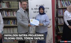 Hayalden Satıra Projesinin Yılsonu Ödül Töreni Yapıldı