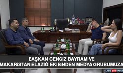 Başkan Cengiz Bayram ve Makaristan Elazığ Ekibinden Medya Grubumuza Ziyaret