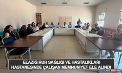 Elazığ Ruh Sağlığı ve Hastalıkları Hastanesi'nde Çalışan Memnuniyeti Ele Alındı