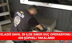 Elazığ Dahil 29 İlde Siber Suç Operasyonu: 409 Şüpheli Yakalandı