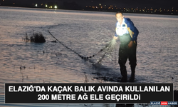 Elazığ'da Kaçak Balık Avında Kullanılan 200 Metre Ağ Ele Geçirildi
