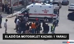 Elazığ’da Motosiklet Kazası: 1 Yaralı