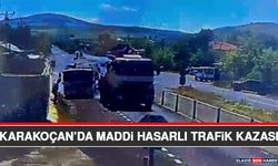 Karakoçan’da Maddi Hasarlı Trafik Kazası