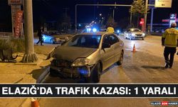 Elazığ’da Trafik Kazası: 1 Yaralı