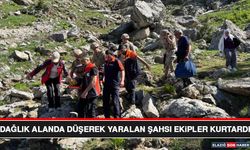 Dağlık Alanda Düşerek Yaralan Şahsı Ekipler Kurtardı