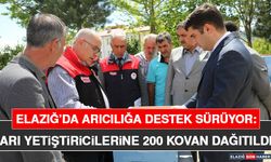 Elazığ’da Arıcılığa Destek Sürüyor: Arı Yetiştiricilerine 200 Kovan Dağıtıldı