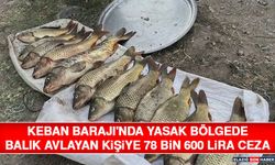 Keban Barajı'nda Yasak Bölgede Balık Avlayan Kişiye 78 Bin 600 Lira Ceza