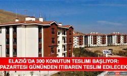 Elazığ’da 300 Konutun Teslimi Başlıyor: Pazartesi Gününden İtibaren Teslim Edilecek