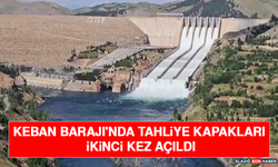 Keban Barajı'nda Tahliye Kapakları İkinci Kez Açıldı