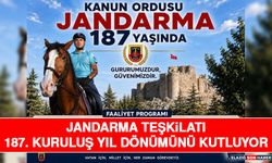 Jandarma Teşkilatı 187. Kuruluş Yıl Dönümünü Kutluyor