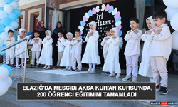 Elazığ'da Mescidi Aksa Kur'an Kursu'nda, 200 Öğrenci Eğitimini Tamamladı