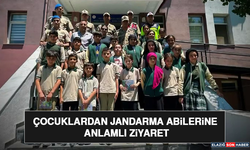 Çocuklardan Jandarma Abilerine Anlamlı Ziyaret