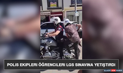 Polis Ekipleri Öğrencileri Lgs Sınavına Yetiştirdi