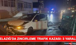 Elazığ'da Zincirleme Trafik Kazası: 3 Yaralı