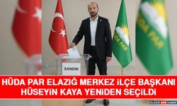 HÜDA PAR Elazığ Merkez İlçe Başkanı Hüseyin Kaya Yeniden Seçildi
