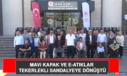 Mavi Kapak ve E-Atıklar Tekerlekli Sandalyeye Dönüştü