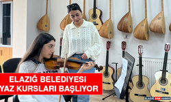 Elazığ Belediyesi Yaz Kursları Başlıyor