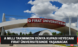 A Milli Takımımızın Dünya Kupası Heyecanı Fırat Üniversitesinde Yaşanacak