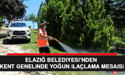 Elazığ Belediyesi’nden Kent Genelinde Yoğun İlaçlama Mesaisi