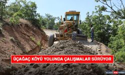 Üçağaç Köyü Yolunda Çalışmalar Sürüyor