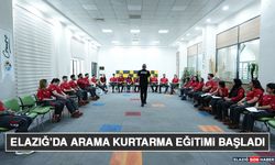 Elazığ’da Arama Kurtarma Eğitimi Başladı