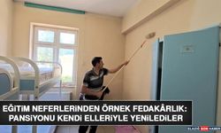 Eğitim Neferlerinden Örnek Fedakârlık: Pansiyonu Kendi Elleriyle Yenilediler