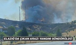Elazığ'da Çıkan Arazi Yangını Söndürüldü
