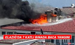 Elazığ'da 7 Katlı Binada Baca Yangını