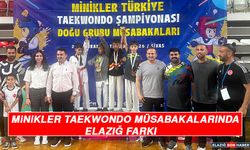 Minikler Taekwondo Müsabakalarında Elazığ Farkı